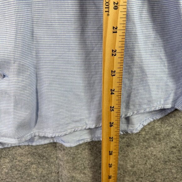 Horst Light Blue Long Sleeve Button Down Shirt 100% Cotton Size 16 - Picture 11 of 15